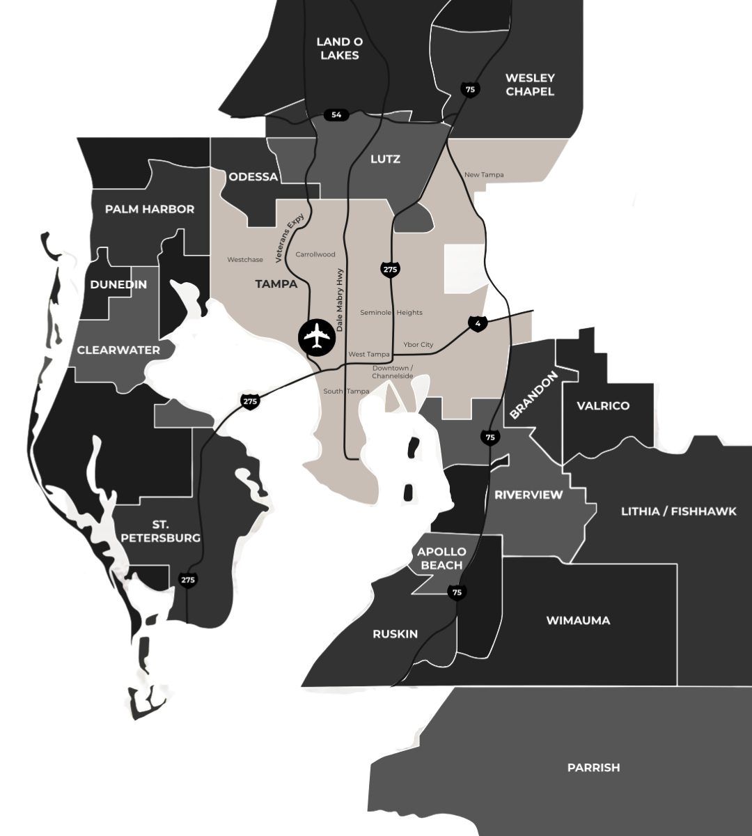 Map of Tampa Fl, tampa neighborhoods map